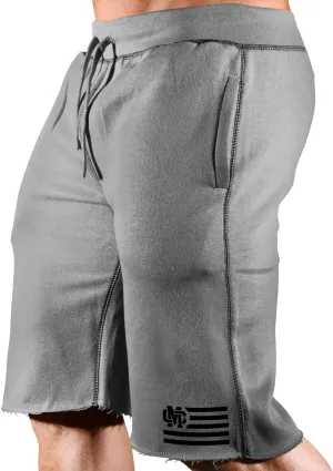 Men's Bodybuilding Workout (MC-CrestFlag) Gym Sweat Shorts
