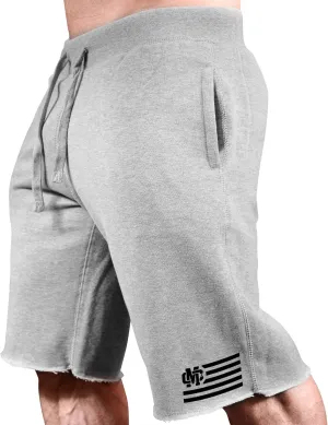 Men's Bodybuilding Workout (MC-CrestFlag) Gym Sweat Shorts