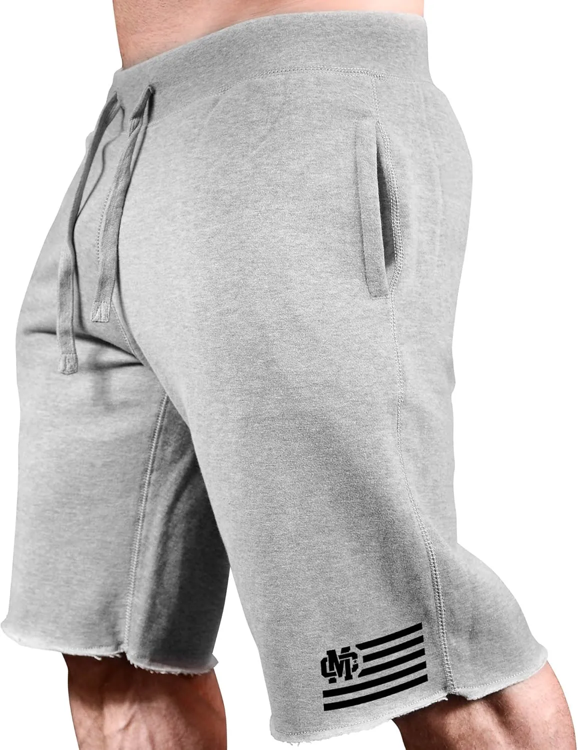 Men's Bodybuilding Workout (MC-CrestFlag) Gym Sweat Shorts