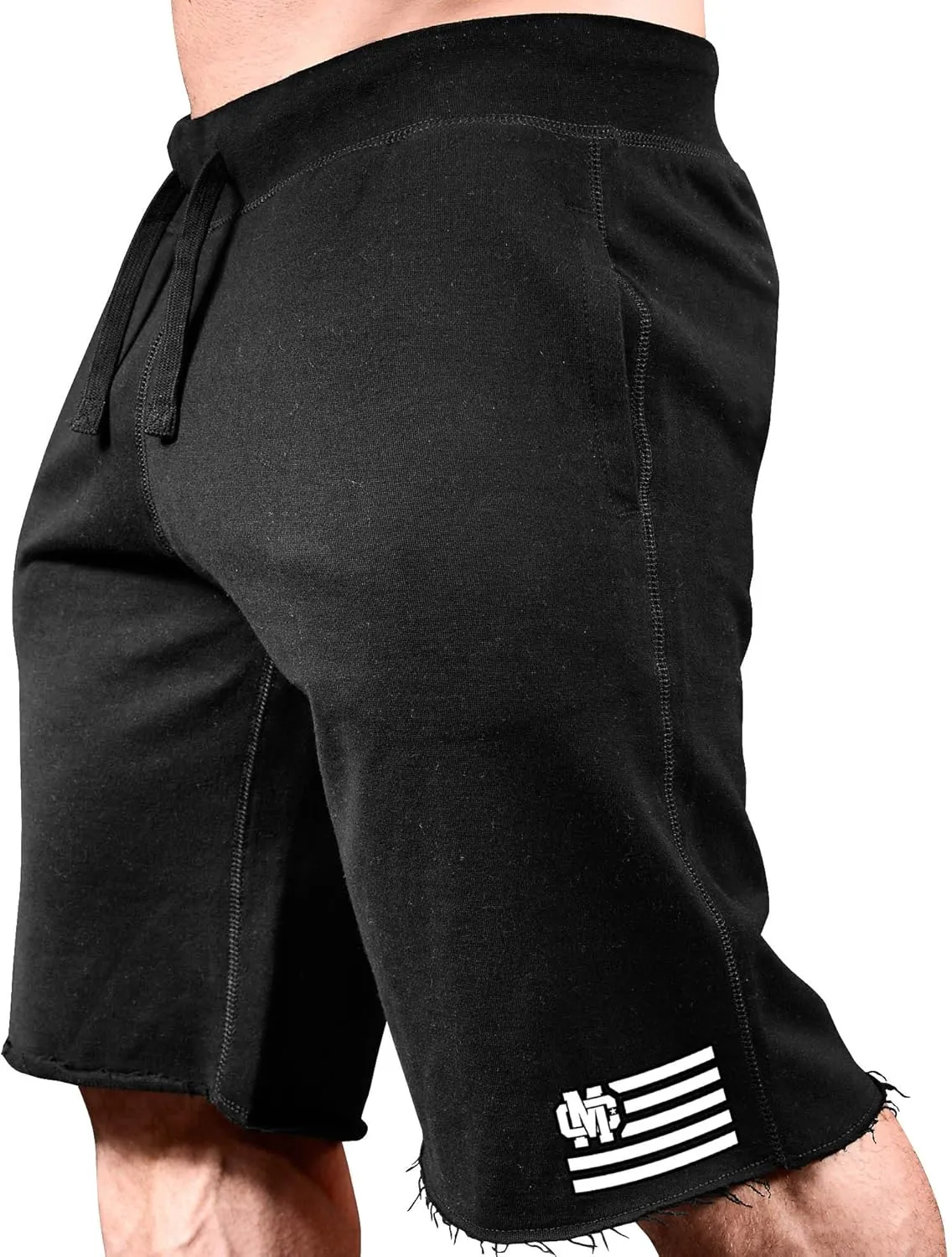 Men's Bodybuilding Workout (MC-CrestFlag) Gym Sweat Shorts