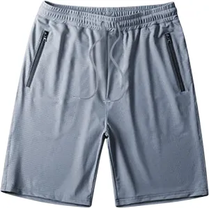 Men's Gym Athletic Workout Shorts Baggy Quick Dry Running Bodybuilding Running Pants Drawstring Elastic Waist Shorts