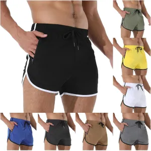 Mens Running Shorts 3 Inch Lightweight Beach Short Quick Dry Breathable Muscle Trunks Casual Mesh Workout Athletic