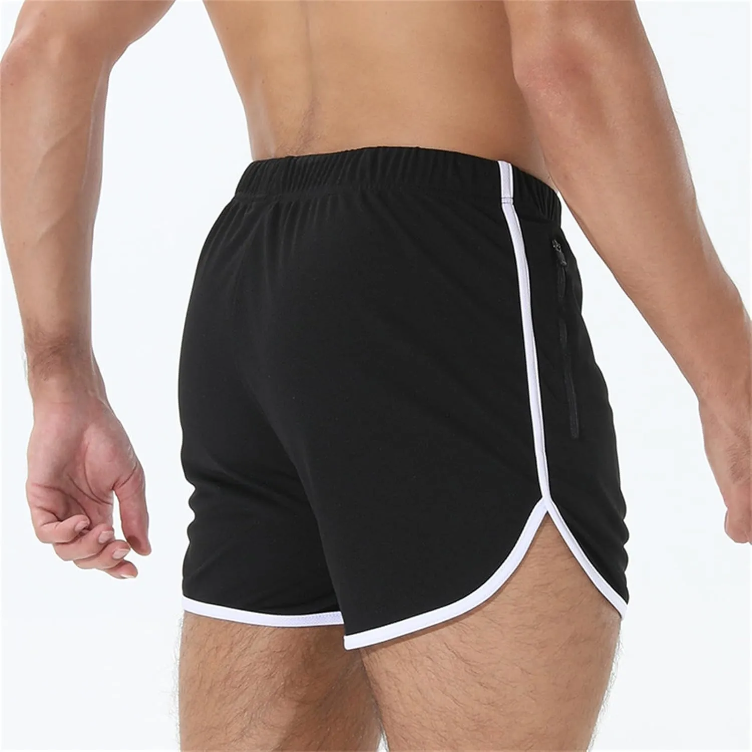 Mens Running Shorts 3 Inch Lightweight Beach Short Quick Dry Breathable Muscle Trunks Casual Mesh Workout Athletic