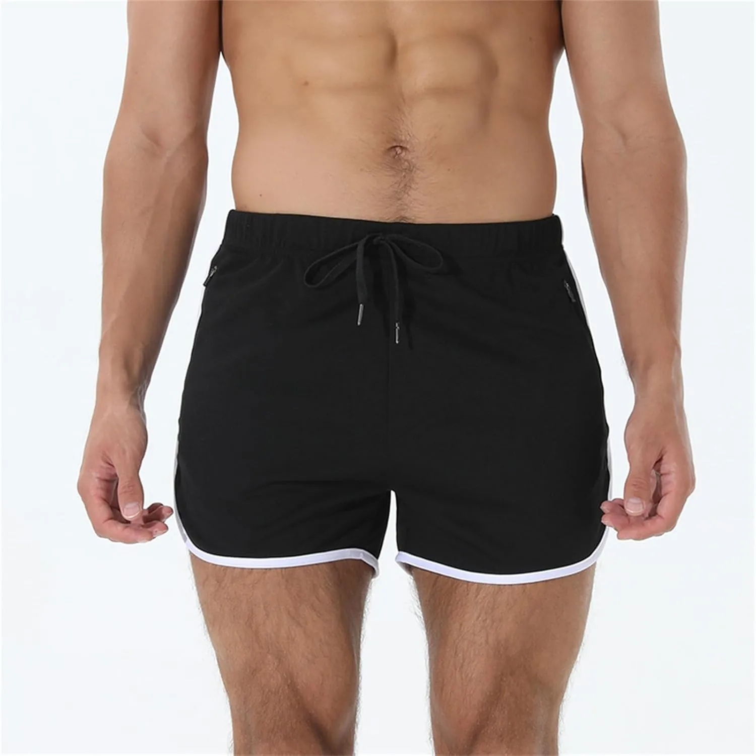 Mens Running Shorts 3 Inch Lightweight Beach Short Quick Dry Breathable Muscle Trunks Casual Mesh Workout Athletic