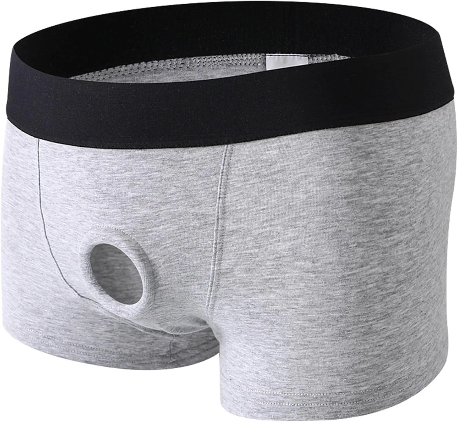 Men's Sexy Open Front Underwear Boxer Briefs Hollow Pouch Trunks Underwear Cut Out Bikini Trunks Men's Undie