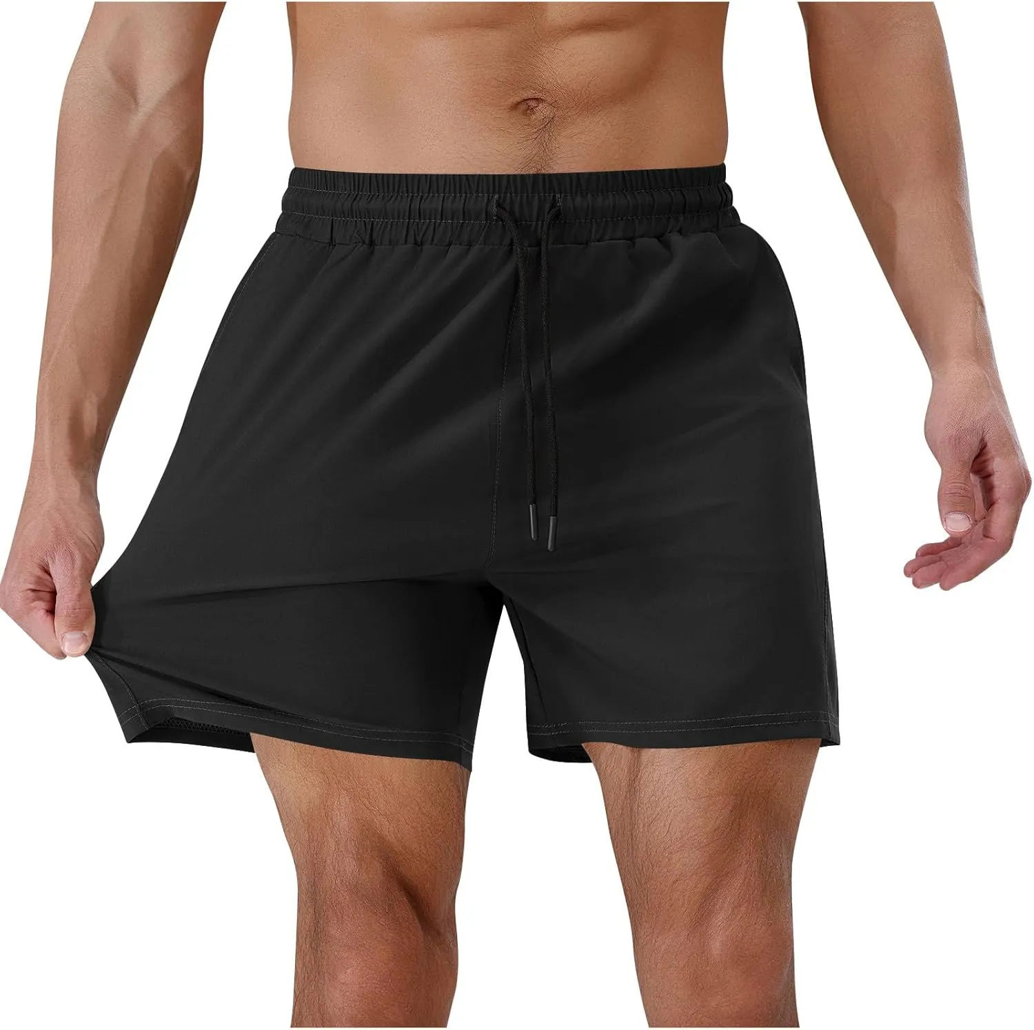 Men's Shorts with Pockets Quick Dry Athletic Running Gym Workout Activewear Lightweight Basketball Trunks