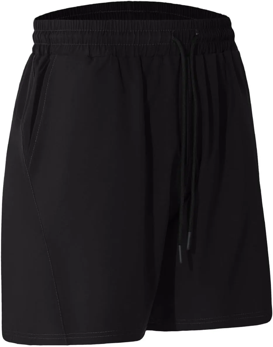 Men's Shorts with Pockets Quick Dry Athletic Running Gym Workout Activewear Lightweight Basketball Trunks