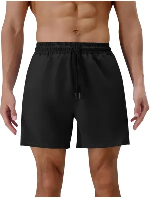 Men's Shorts with Pockets Quick Dry Athletic Running Gym Workout Activewear Lightweight Basketball Trunks