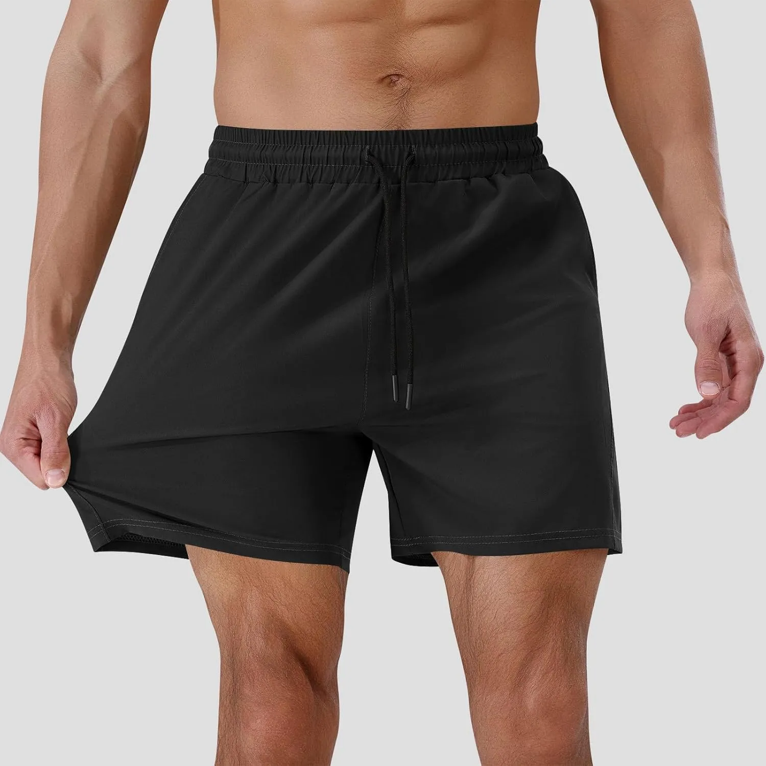 Men's Shorts with Pockets Quick Dry Athletic Running Gym Workout Activewear Lightweight Basketball Trunks