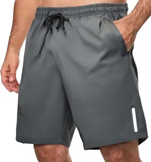 Mens Workout Shorts Drawstring Quick Dry Lightweight Short Breathable Summer Active Pant with Pocket for Gym Running