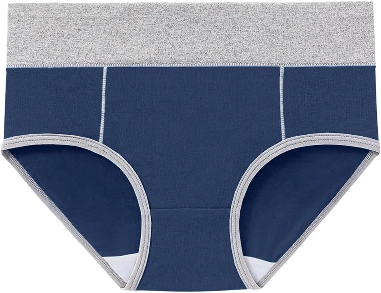 Panties for Women 5 PC High Waist Briefs Full Converage Underwear Plus Size Cotton Panties Soft Steretch Underwear