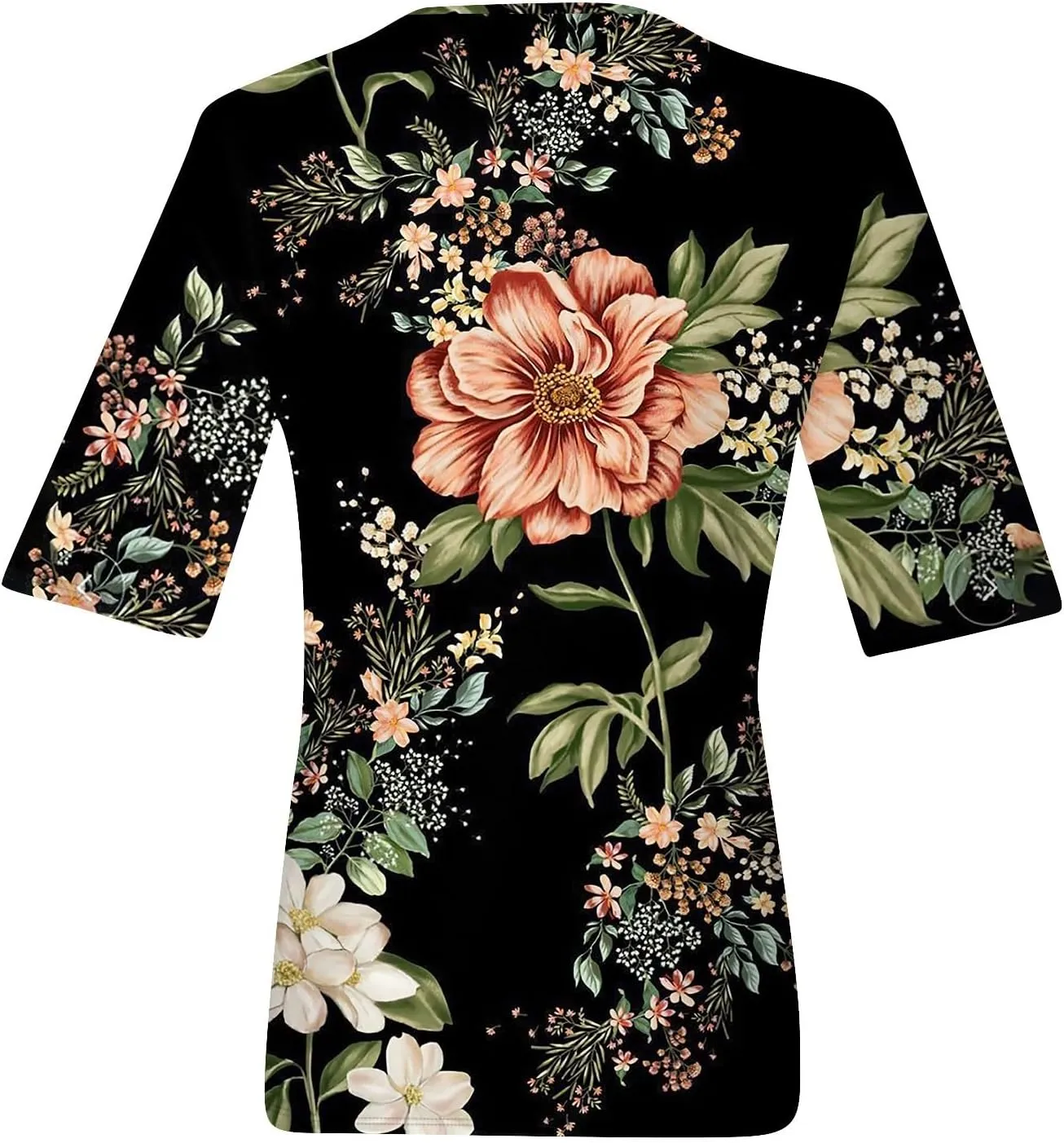 Shirts for Women Summer Spring Tops Short Sleeve V Neck T Shirts Basic Casual Blouses Clothes 2025 Trendy