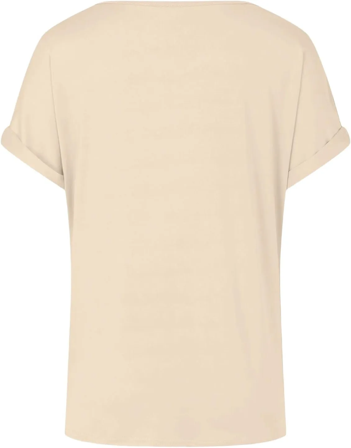 Slim Fit V Neck Solid Color Summer Ice T Shirt Women's Casual Short Sleeve Knot Soft Comfortable Tops