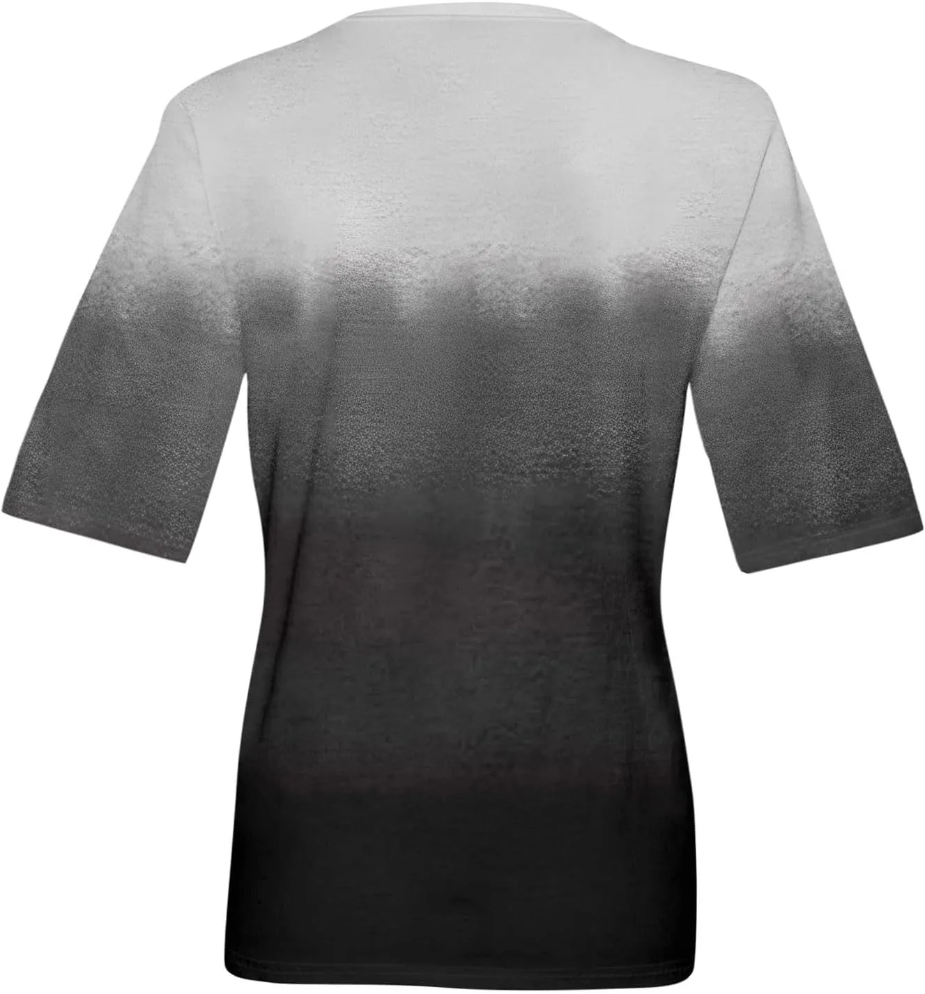 Summer Tops for Women 2024 Half Sleeve top Printed V Neck Shirts Gradient Loose Fit Elbow Length Sleeve Blouse