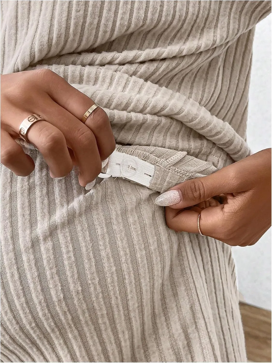 SweatyRocks Women's Maternity 2 Piece Outfits V Neck Short Sleeve Top and Elastic Waist Shorts Set