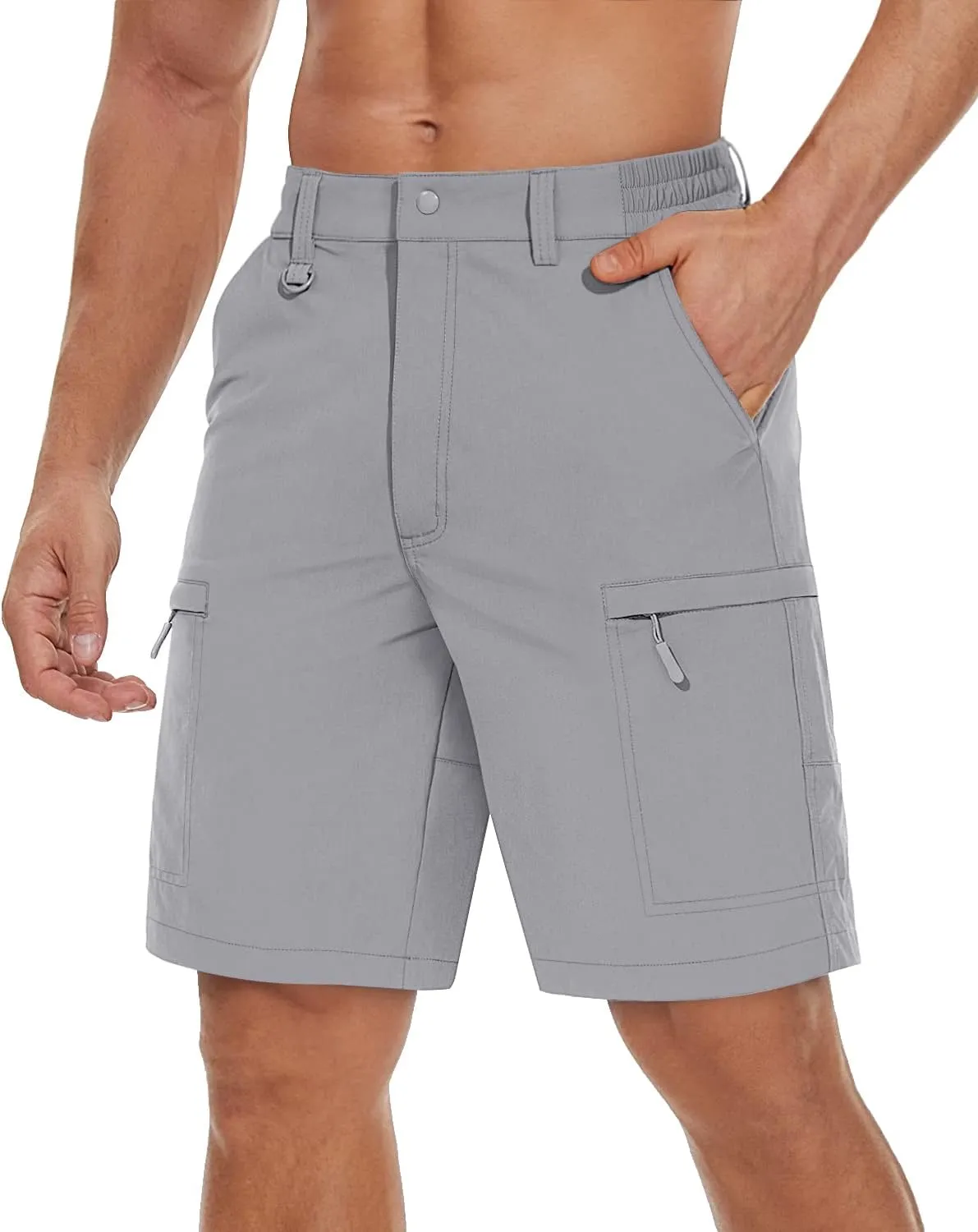 TACVASEN Men's Hiking Cargo Shorts Quick Dry Lightweight for Outdoor Golf Fishing Tactical Casual with Multi Pockets