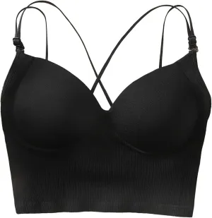 Tank with Built in Bra Womens Tank Tops Strap Camisole with Built in Padded Shelf Bra Small Color A