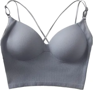 Tank with Built in Bra Womens Tank Tops Strap Camisole with Built in Padded Shelf Bra Small Color A