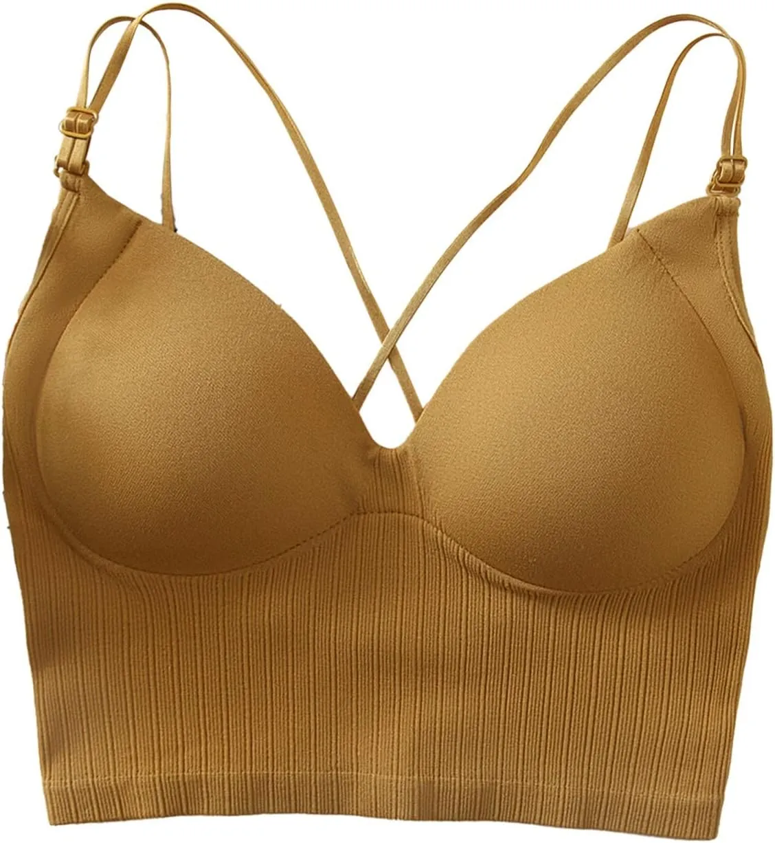 Tank with Built in Bra Womens Tank Tops Strap Camisole with Built in Padded Shelf Bra Small Color A