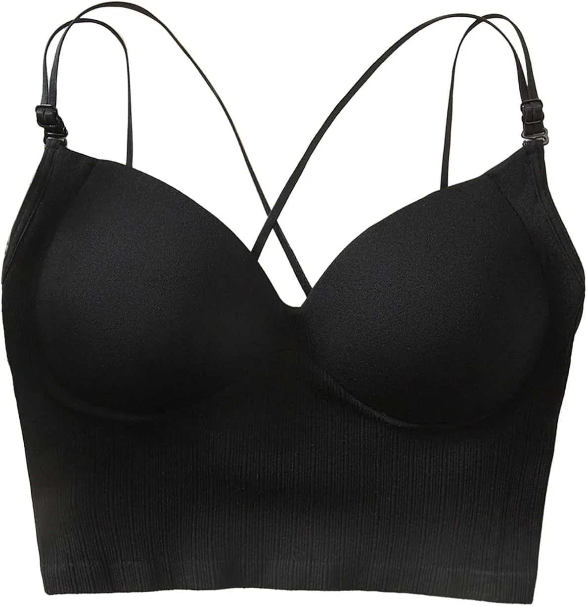 Tank with Built in Bra Womens Tank Tops Strap Camisole with Built in Padded Shelf Bra Small Color A