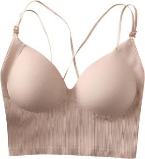 Tank with Built in Bra Womens Tank Tops Strap Camisole with Built in Padded Shelf Bra Small Color A
