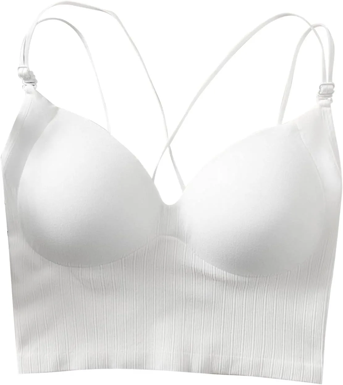 Tank with Built in Bra Womens Tank Tops Strap Camisole with Built in Padded Shelf Bra Small Color A