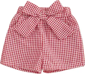Toddler Baby Girl Shorts Gingham Plaid Shorts Summer Casual Elastic Waist Shorts Pants Bottoms 9M-4T