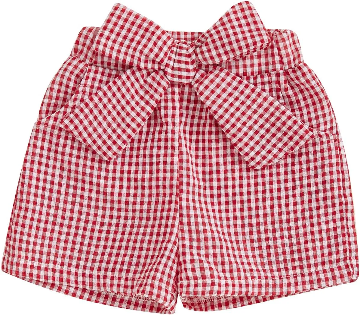 Toddler Baby Girl Shorts Gingham Plaid Shorts Summer Casual Elastic Waist Shorts Pants Bottoms 9M-4T