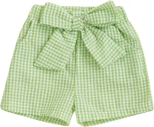 Toddler Baby Girl Shorts Gingham Plaid Shorts Summer Casual Elastic Waist Shorts Pants Bottoms 9M-4T