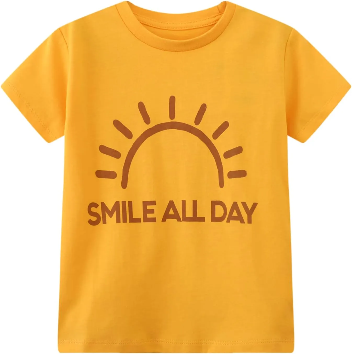 Toddler Boys' Short Sleeve Tees Cotton Casual Graphic Crewneck Summer Top Clothes T-Shirts