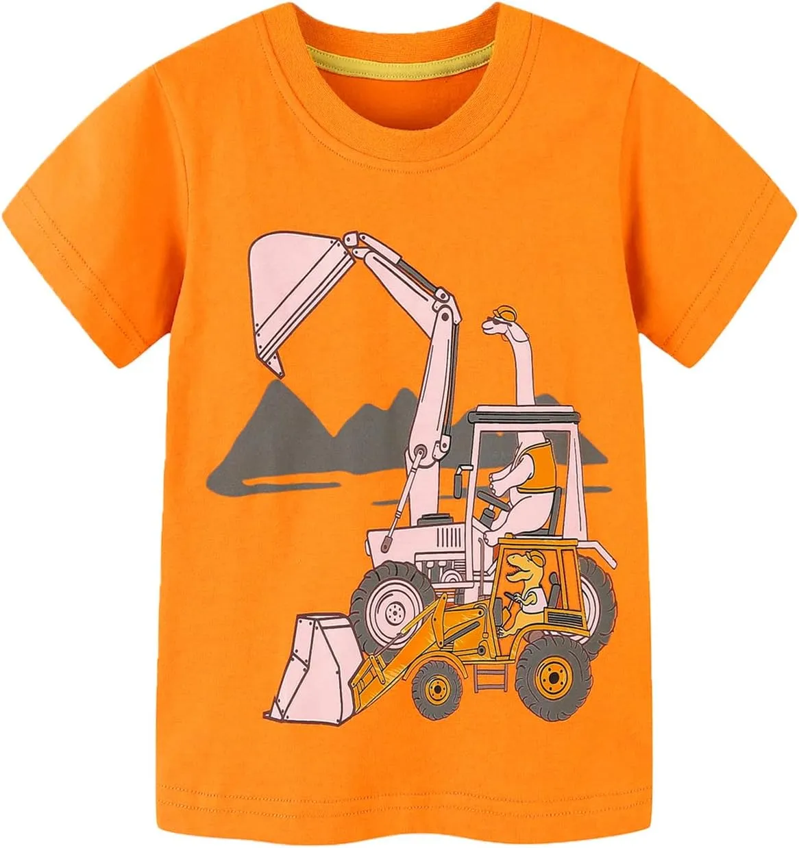 Toddler Boys' Short Sleeve Tees Cotton Casual Graphic Crewneck Summer Top Clothes T-Shirts
