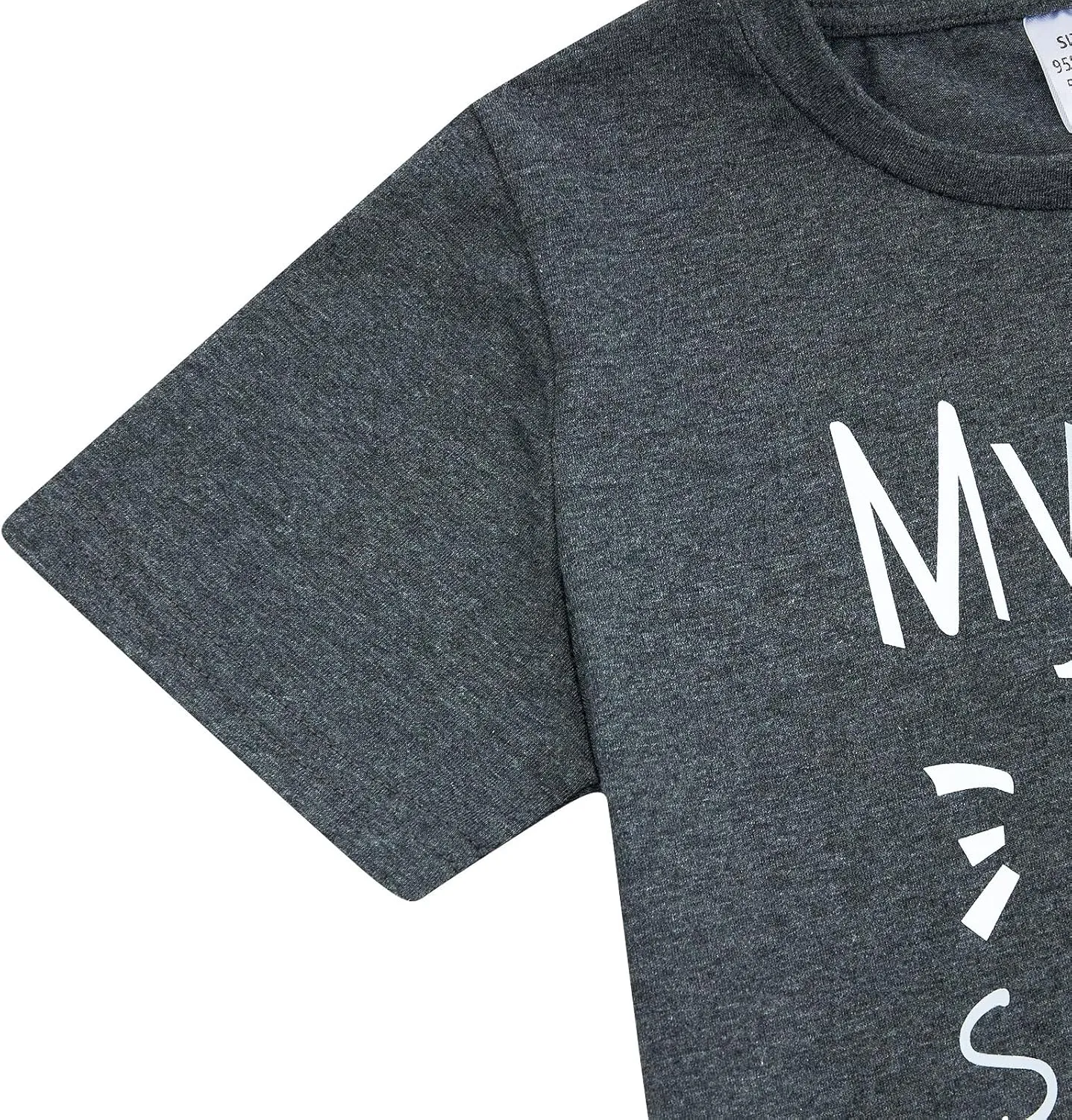 Toddler Boys T-Shirt Letter Shirts Kids Short Sleeve Tees 3-7 Years