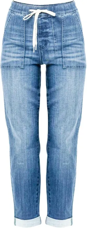 Womens Casual Cotton Linen Pants Lightweight Summer Relax Fit Elastic Waist Plus Size Solid Lounge Long Trousers