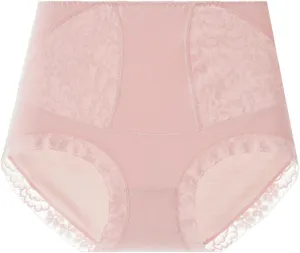 Women's High Waist Cotton Underwear Soft Brief Sexy Lace Panties Regular Butt Lift Seamless Brief