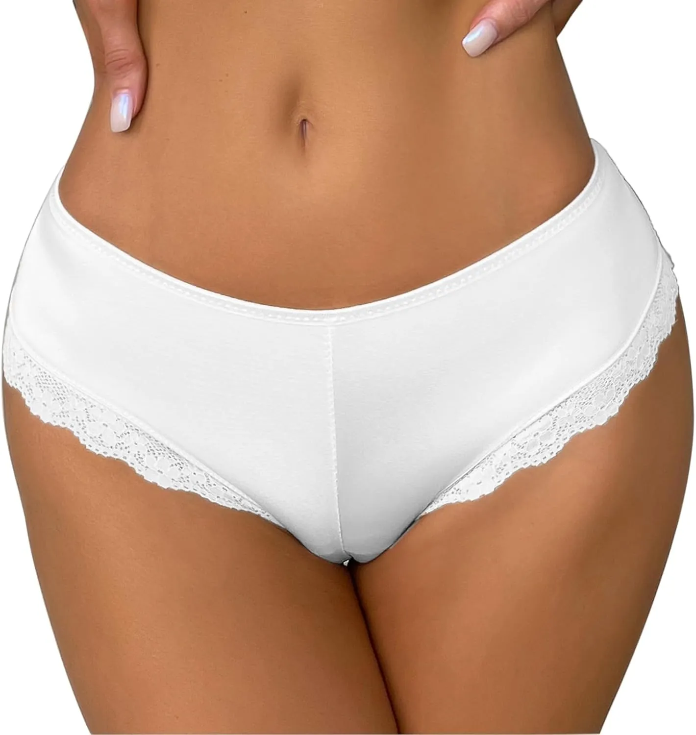 Womens Lace Thongs Underwear Sexy Ice Silk Briefs Butt Lifting Panties Cheeky Low Waist Comfor Underpants Tangas Soft