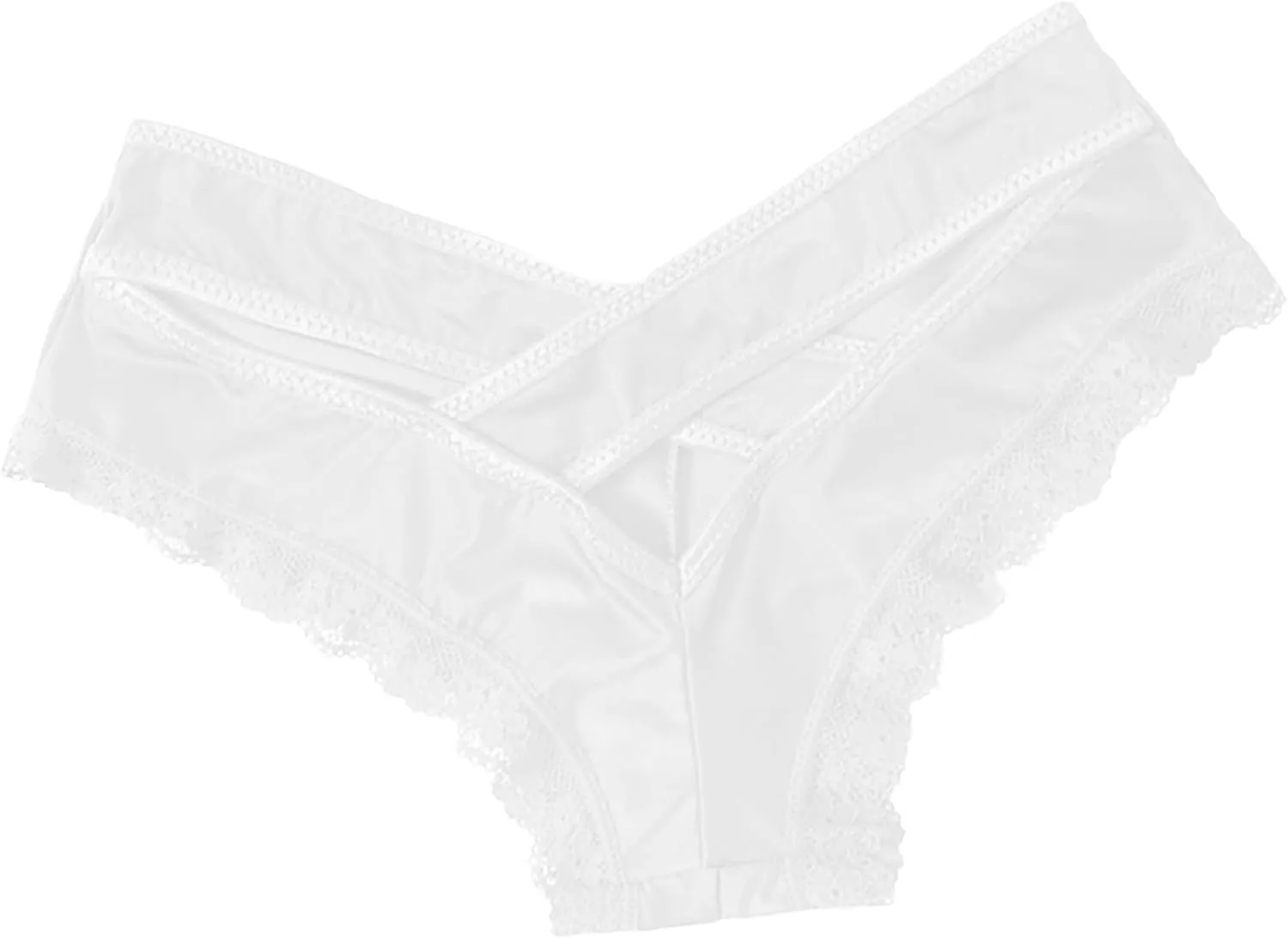 Womens Lace Thongs Underwear Sexy Ice Silk Briefs Butt Lifting Panties Cheeky Low Waist Comfor Underpants Tangas Soft