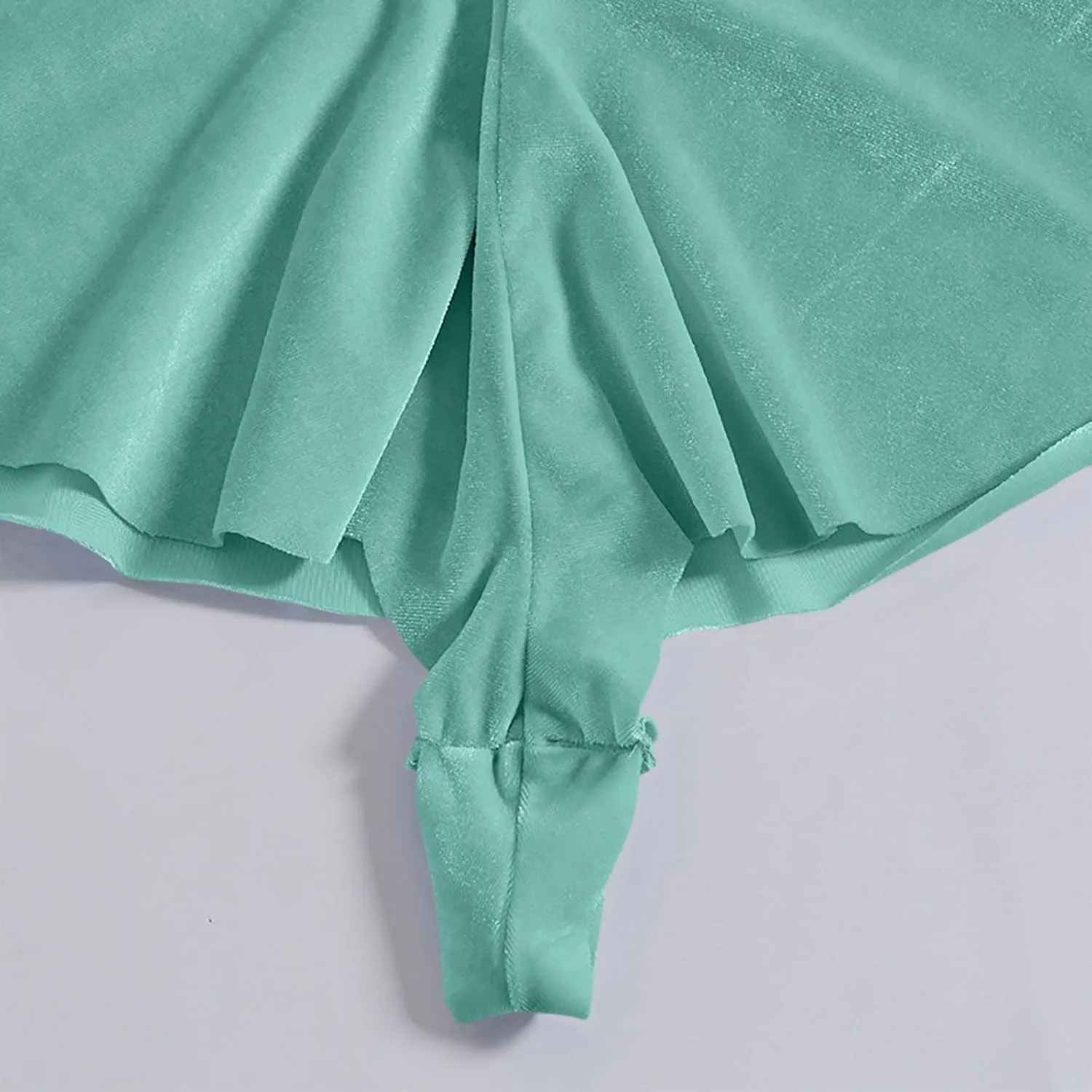 Women's Panty Underwear Fashion Solid Color Low Waist Pleated Hem Soft Comfy Shorts Skirts Boyshorts Bikini Briefs