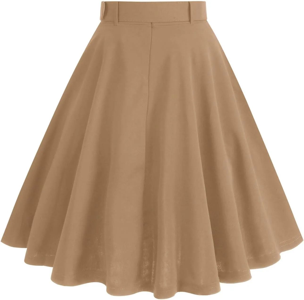 Women's Pleated Mini Skirts Casual Belted Button Down Business Work High Waist School Uniform Cheerleader Skirt