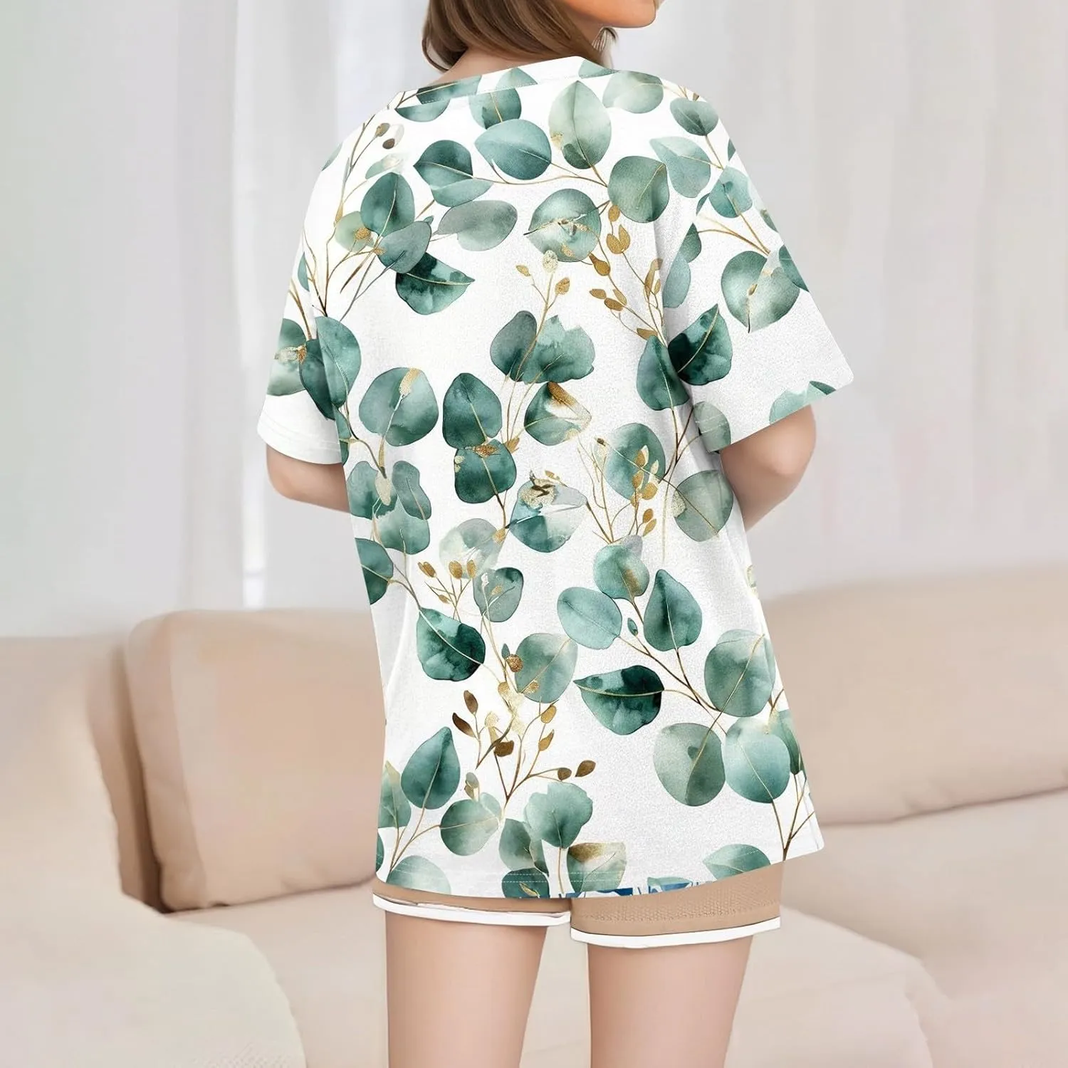 Womens Tops Casual Short Sleeve V Neck T Shirts for Womens Spring Blouses for Women 2025 Trendy Summer Tops for Women 2025