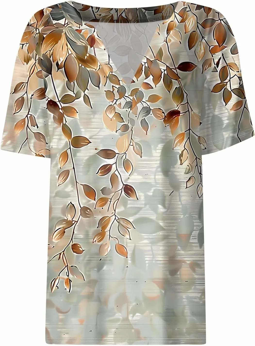 Womens Tops Casual Short Sleeve V Neck T Shirts for Womens Spring Blouses for Women 2025 Trendy Summer Tops for Women 2025