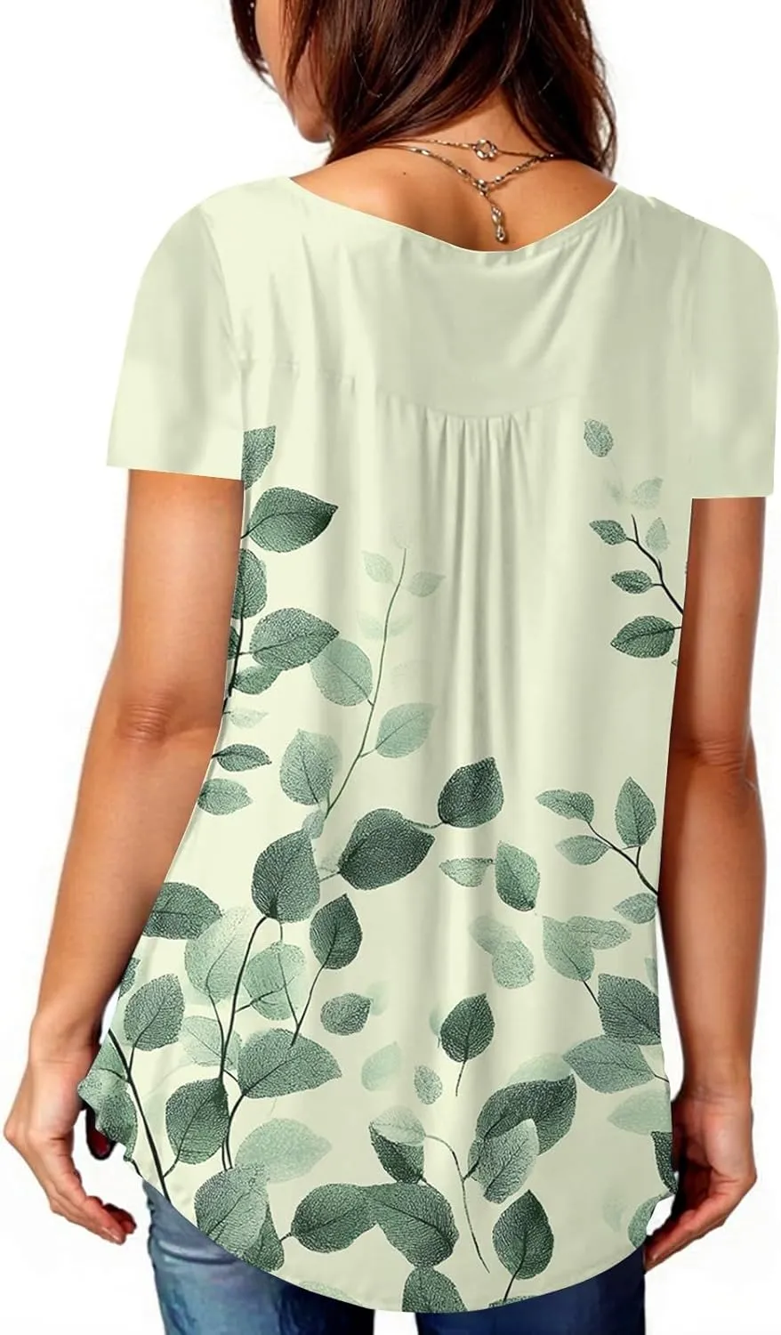 Womens Tops Short Sleeve V Neck T Shirts for Women Button Up Shirt Plus Size Blouse Basic Tees Spring Tops for Women 2025