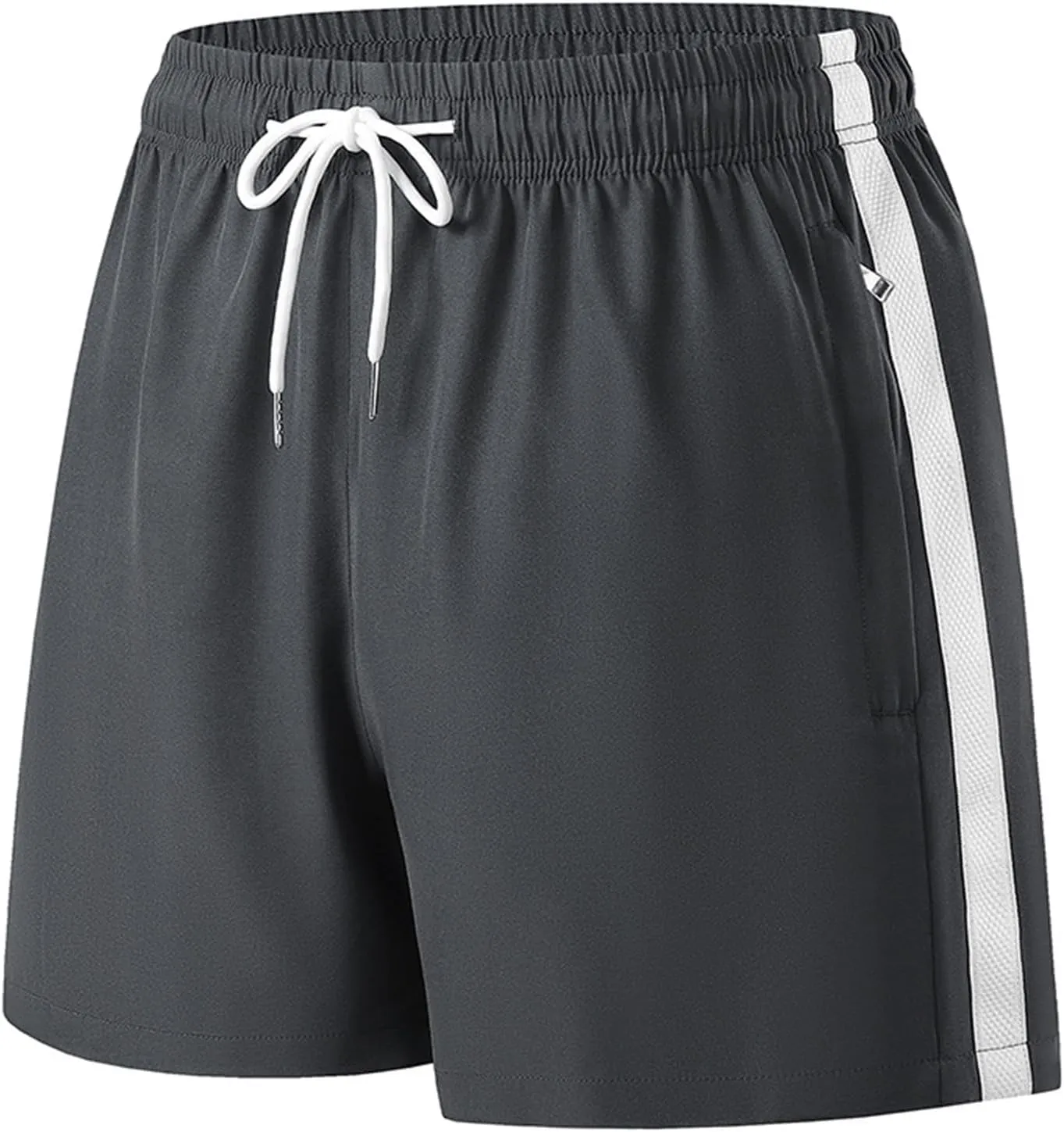 Workout Shorts for Men with Zipper Pockets Stretch Quick Dry Athletic Shorts Summer Basketball Sports Gym Running Pants