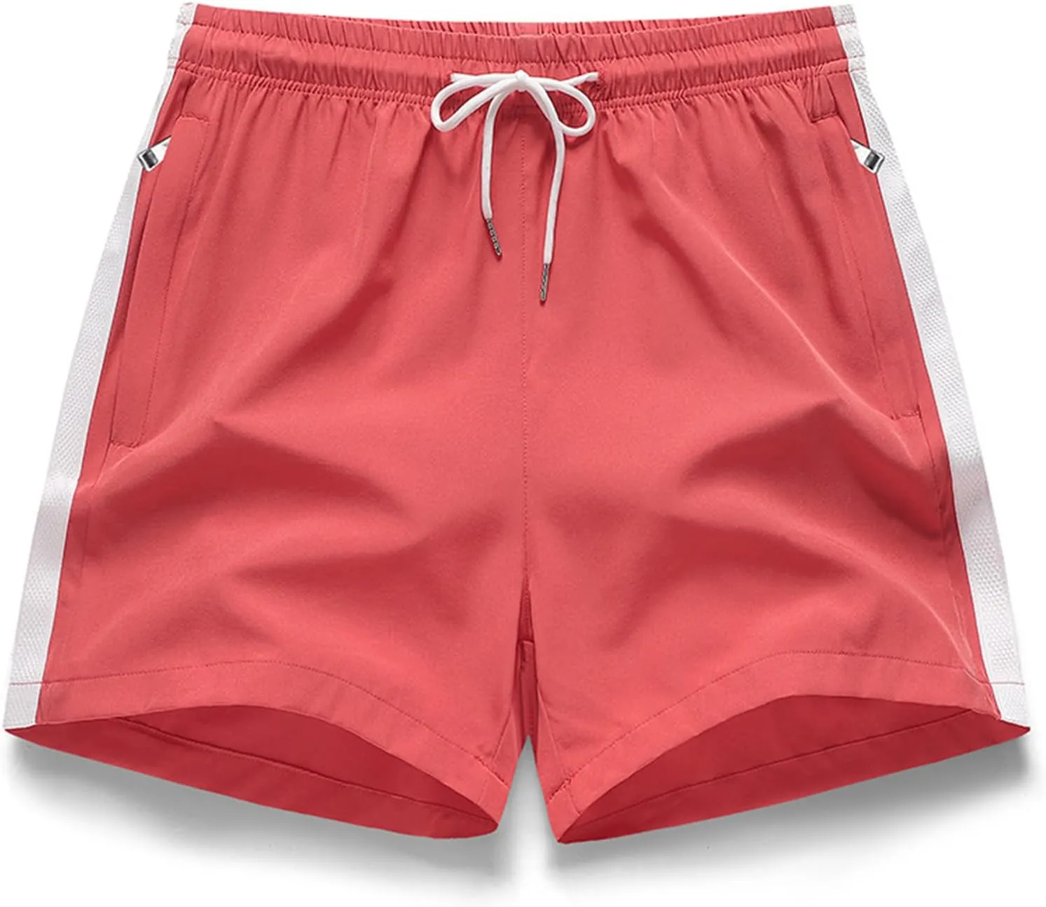 Workout Shorts for Men with Zipper Pockets Stretch Quick Dry Athletic Shorts Summer Basketball Sports Gym Running Pants